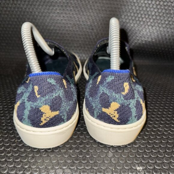 Rothy’s The Original Slip On Blue Leopard Print Comfort Sneaker Women’s Size 7.5 - Picture 3 of 8